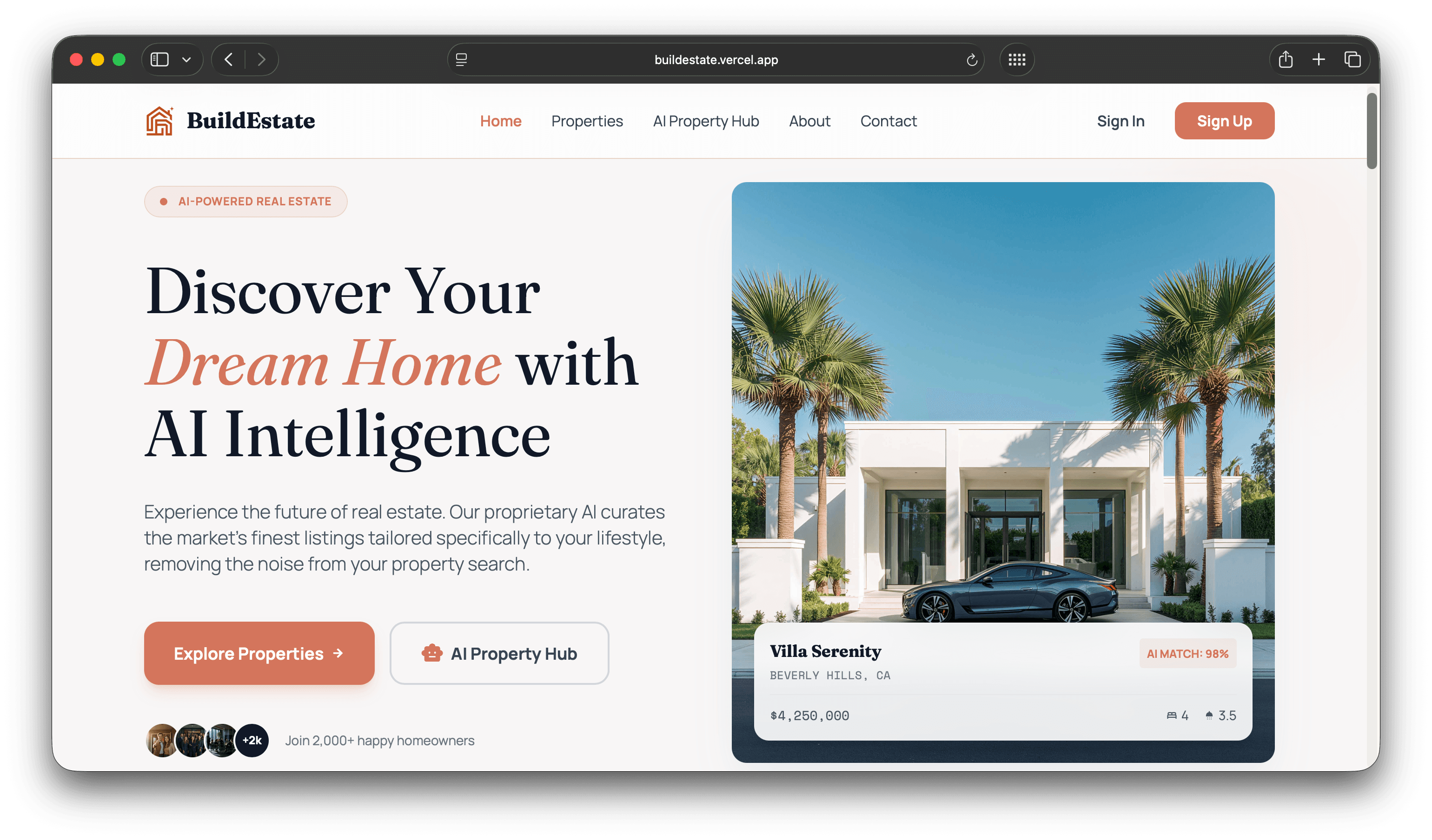 BuildEstate project screenshot